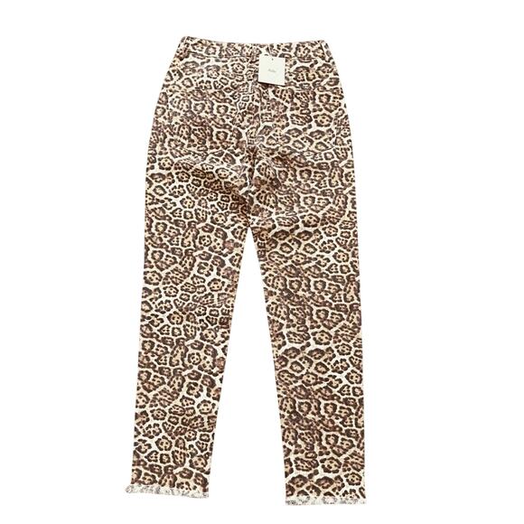 Adika Leopard Animal Print Jeans Size Small NWT - Picture 3 of 9